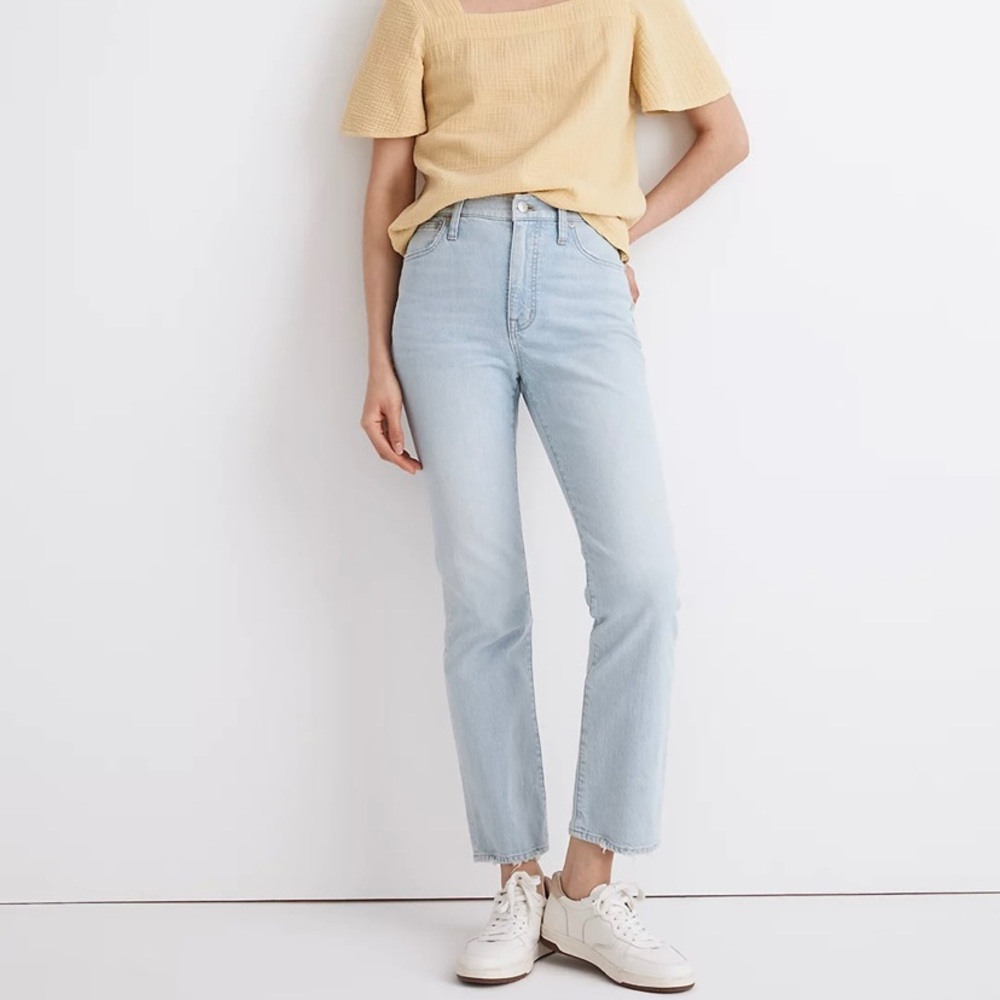 Madewell Slim Demi-Boot Jeans in Bellmeade Wash